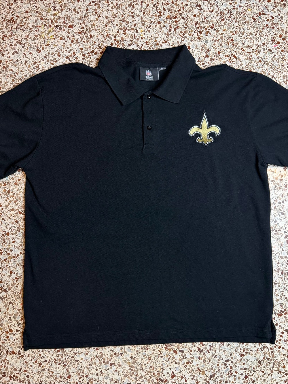 NFL Team‎ Apparel New Orleans Saints Black Polo Shirt XL Football NFL